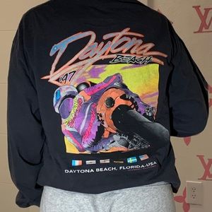 Brandy Melville Daytona motorcycle graphic tee